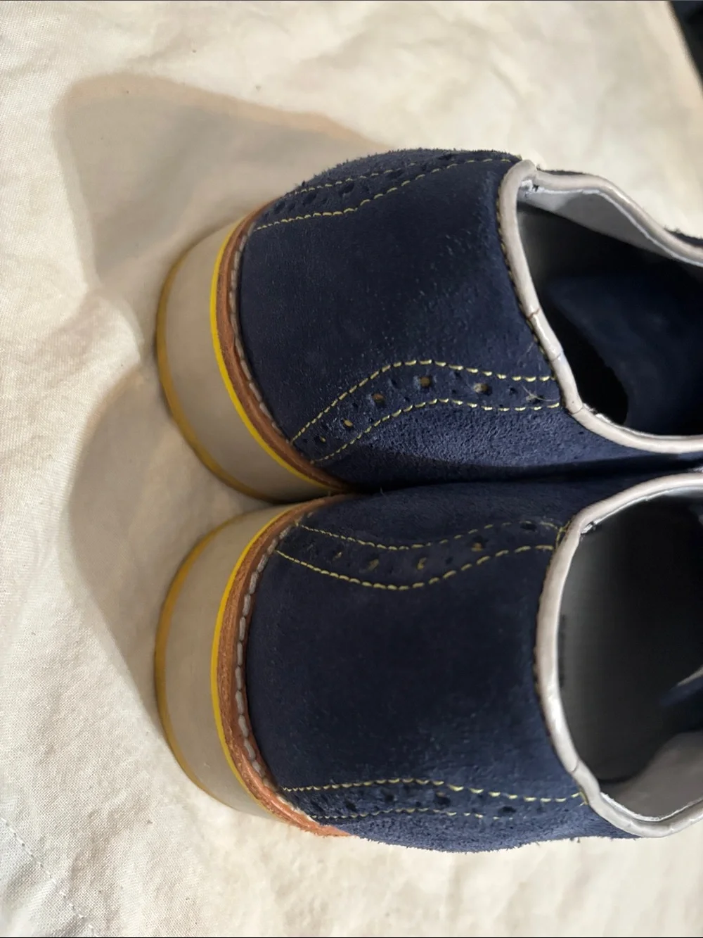 Johnston & Murphy navy suede